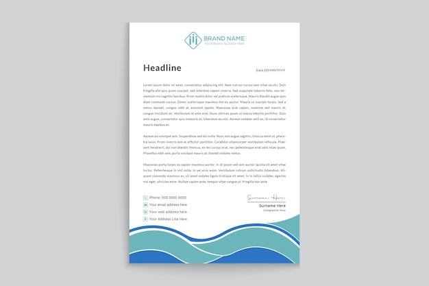 real estate letterhead design