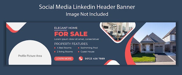 real estate LinkedIn banner cover page design