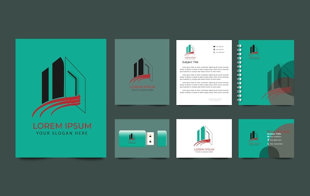 Real estate logo and business branding template inspiration