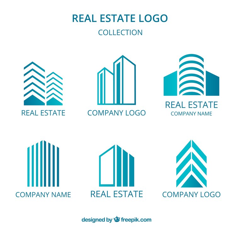 Vector real estate logo collection