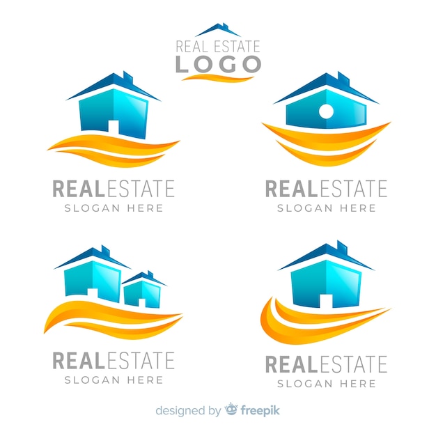 Vector real estate logo collection