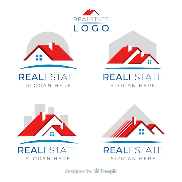 Коллекция логотипа недвижимости