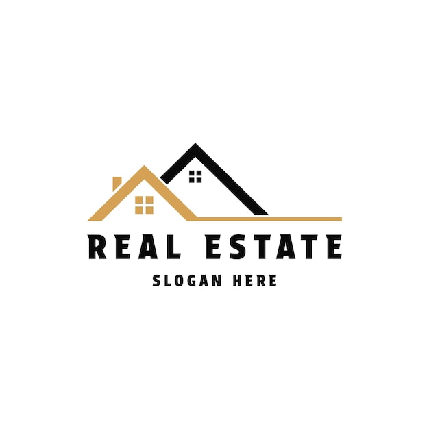 real estate logo design concept idea