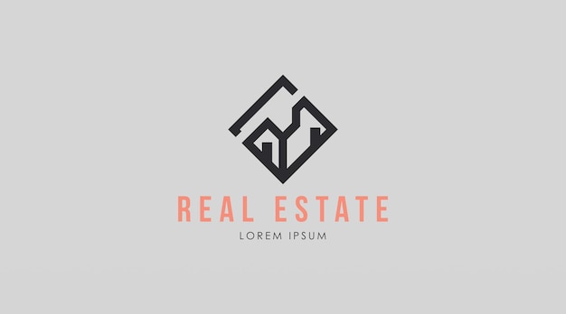 Real Estate Logo Design Concept Vector. Modern Building Logo Template