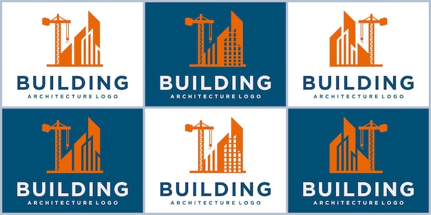 Real estate logo design inspiration luxe gebouw logo constructie gebouw structuur logo ontwerp