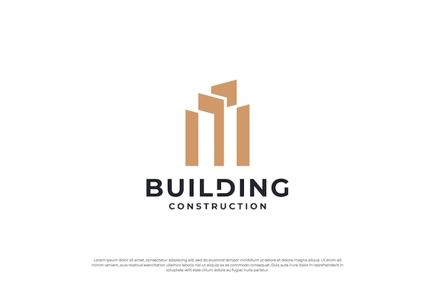 Real estate logo design inspiration with luxury concept