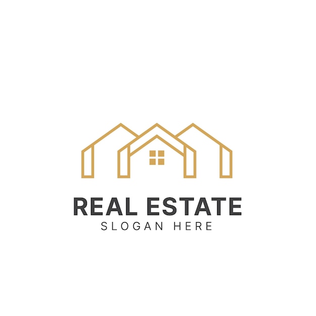 Real estate logo design template building logo house logo property logo