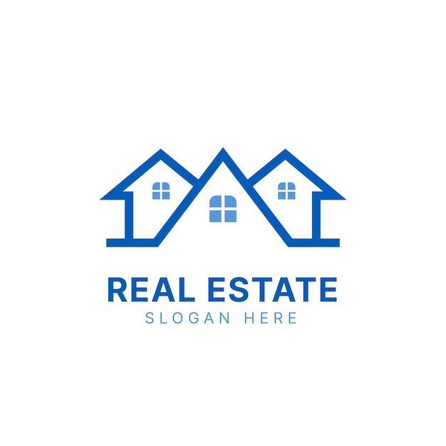 Real estate logo design template building logo house logo property logo