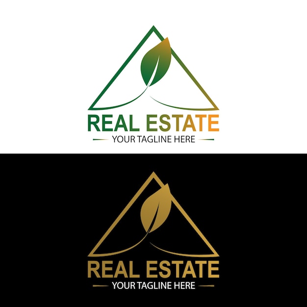 Vector real estate logo design template vector file