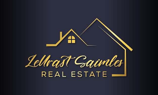 Real estate logo design template