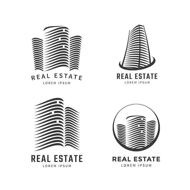 Real estate logo design template