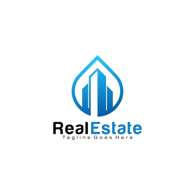 Real estate logo design template