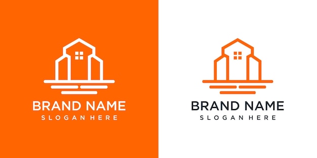 Шаблон дизайна логотипа недвижимости