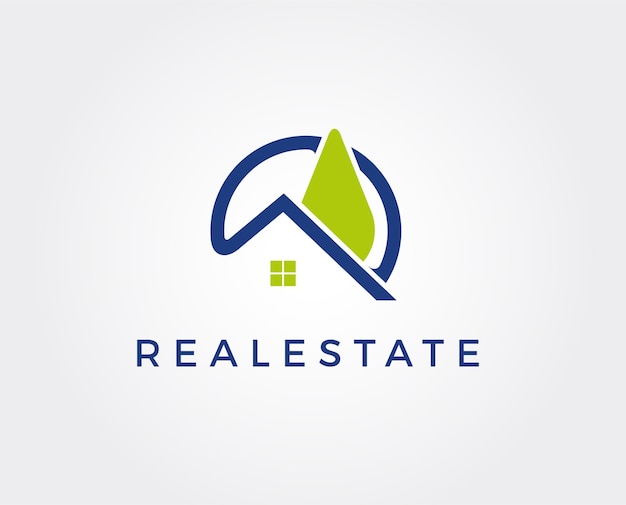 Real estate logo design template