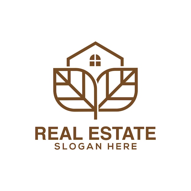 Real estate logo design template