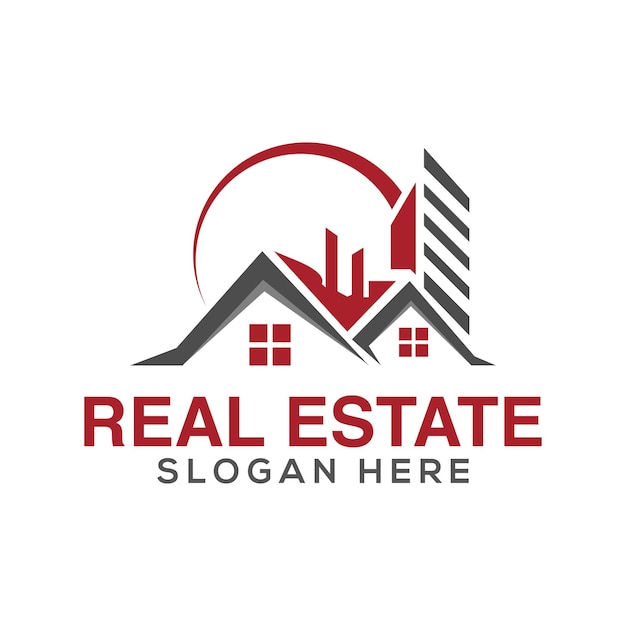 Real estate logo design template