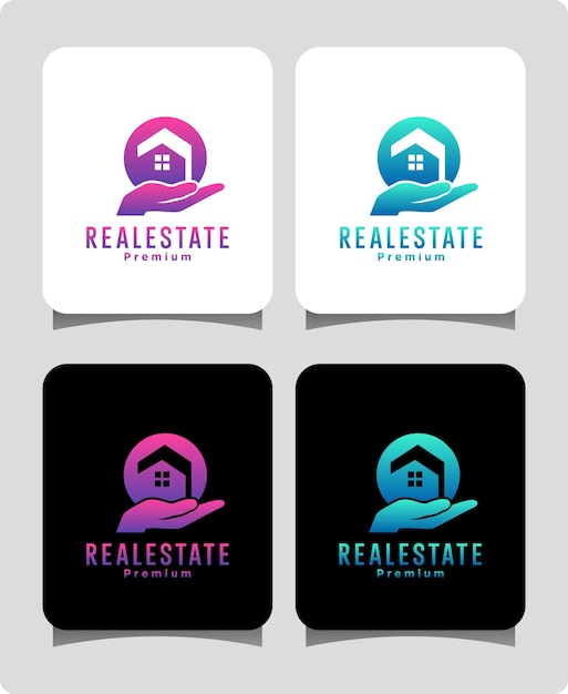 Real estate logo design template