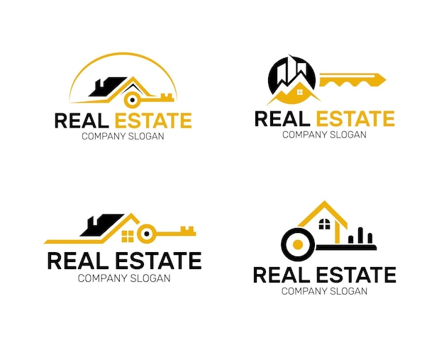 Недвижимость дизайн логотипа шаблона