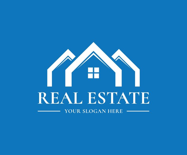 Real estate logo design template