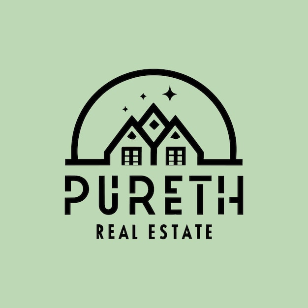 Real Estate Logo Design Vector Template Property Construction and Architecture Logo