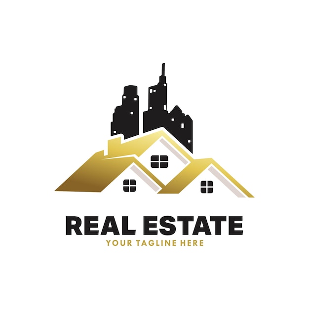 Real Estate logo design vector Template