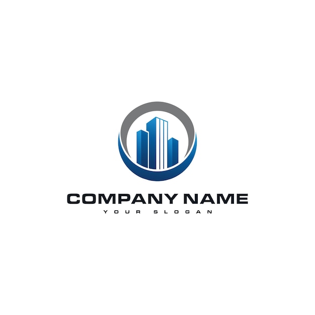Vettore immobiliare logo design