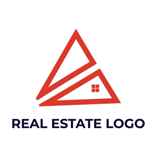 Vettore progettazione del logo immobiliare