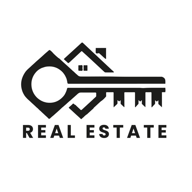 Вектор Логотип недвижимости для бизнеса или компании