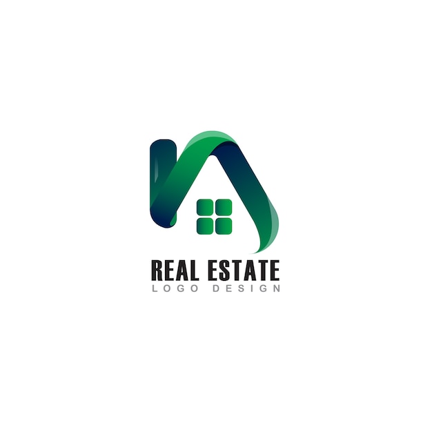 Real estate logo green