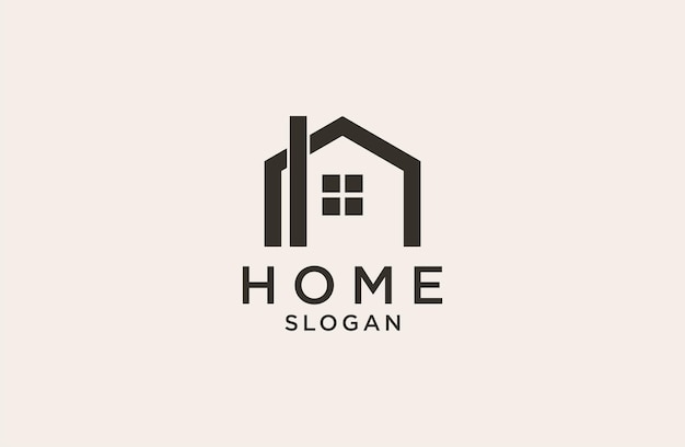 Real estate logo home care logo home and line logo home and building luxury vector logo template