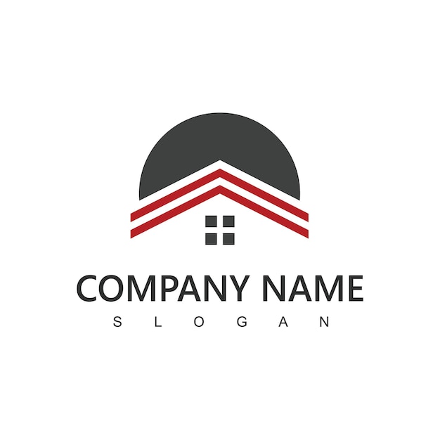 Real estate logo home design illustration