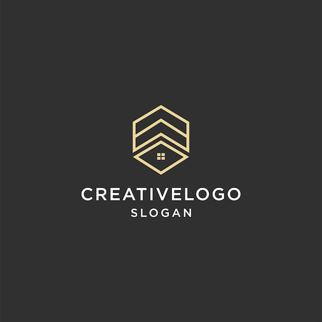 Real estate logo icon design template