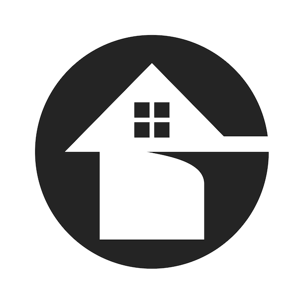 Логотип real estate буква g шаблон icon illustration brand identityisolated and flat illustration векторная графика