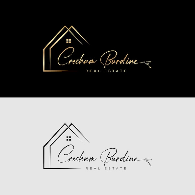 Vector real estate logo realtor logo property logo design vector template