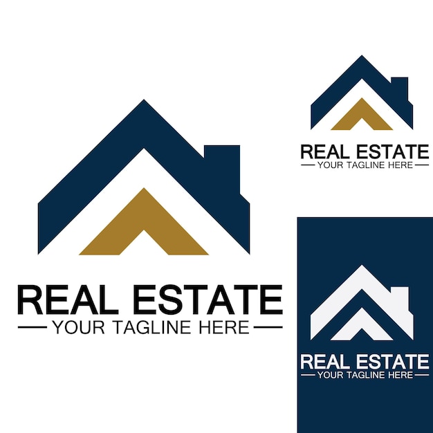 Real Estate Logo Template Building Property Development and Construction Logo Vector