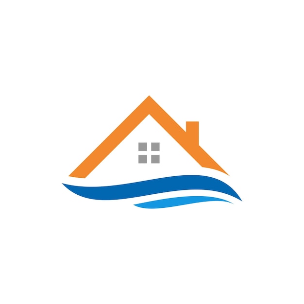Дизайн шаблона логотипа недвижимости