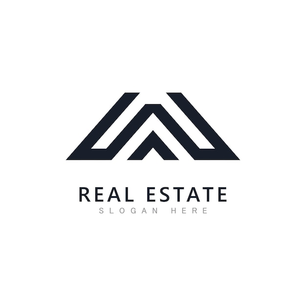 Vector real estate logo template vectorabstract house icon