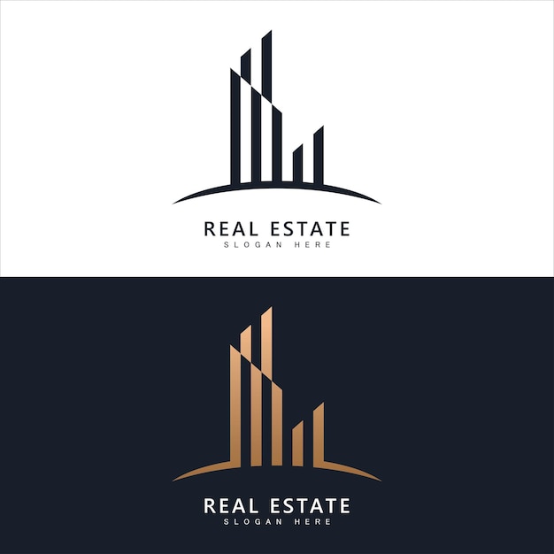 Real estate logo template vectorAbstract house icon