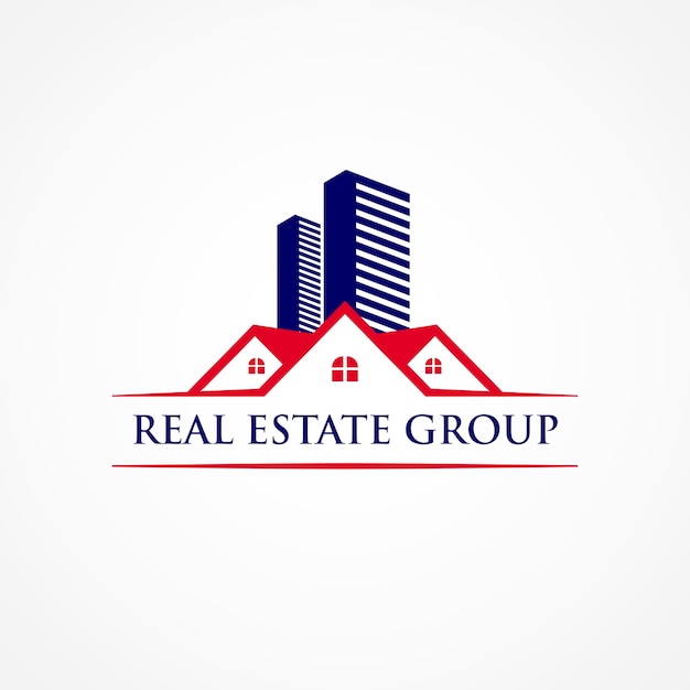 Real estate logo template