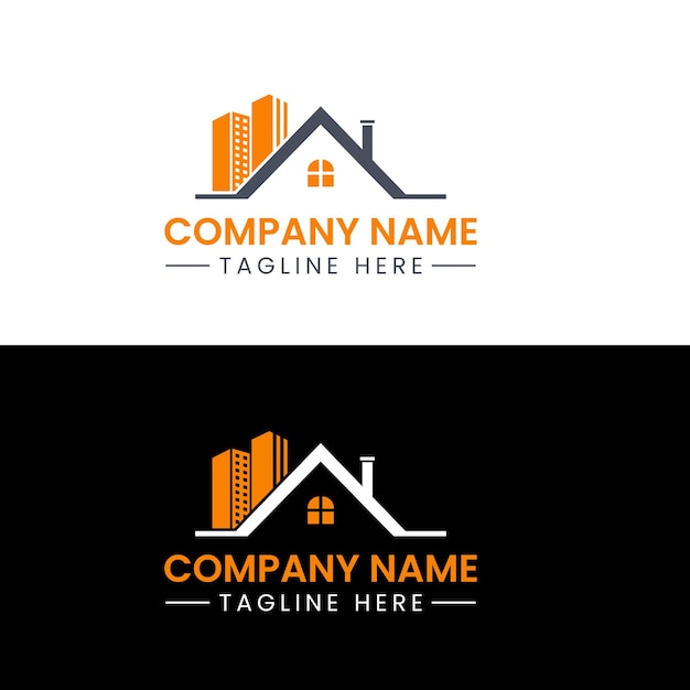 Real estate logo template