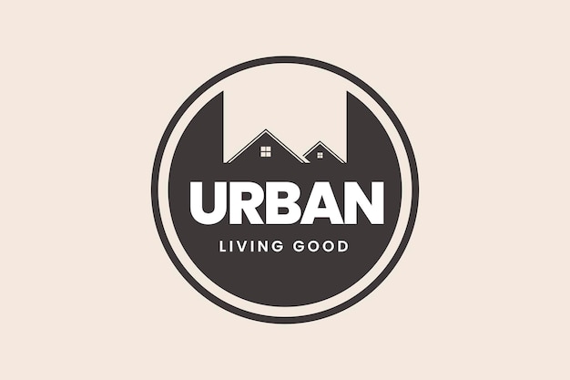 Real Estate Logo Urban Living Badge