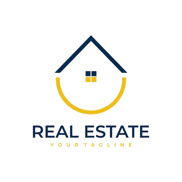 Real estate logo vector design template