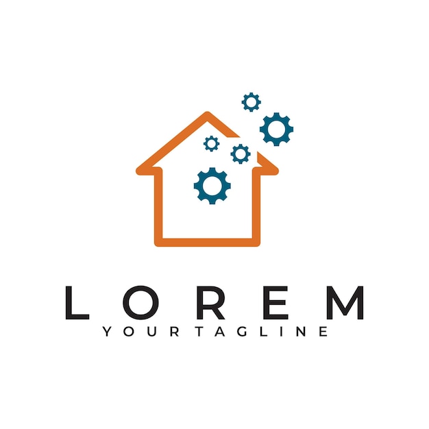 Шаблон векторного дизайна логотипа недвижимости