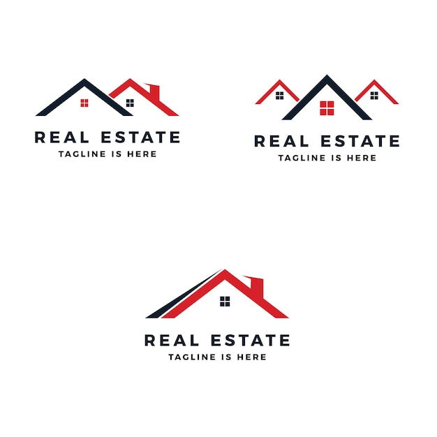 Real estate logo vector icon illustration