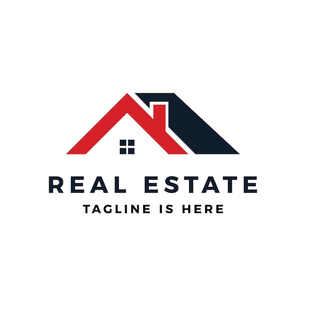 Real estate logo vector icon illustration