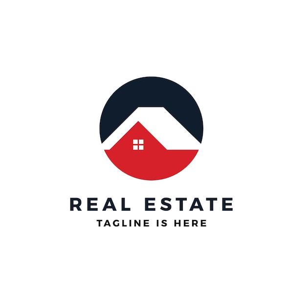 Real estate logo vector icon illustration