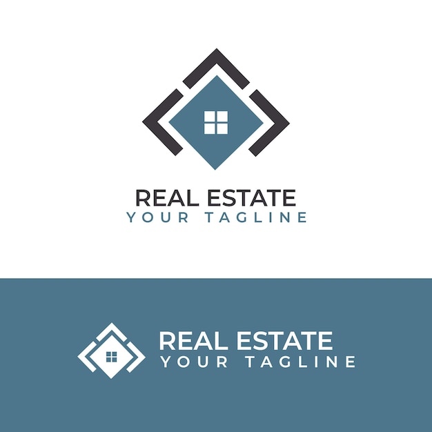 Real estate logo vector illustration