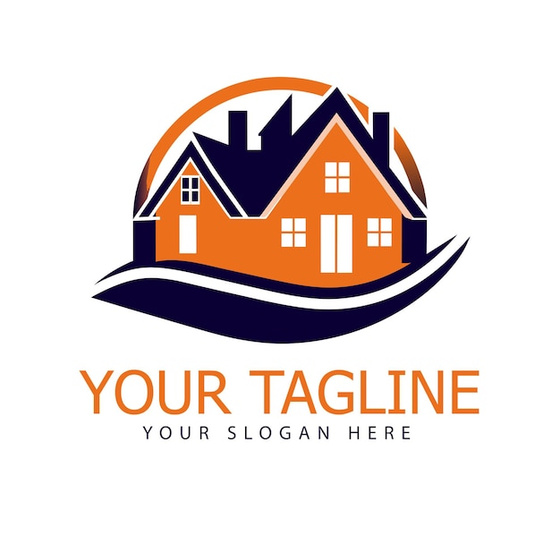 Real estate logo vector