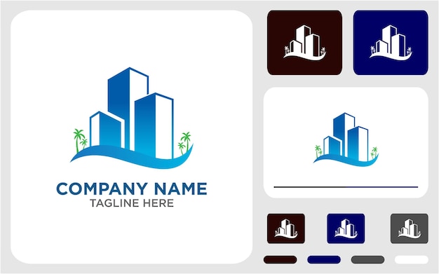 Real estate logo vector