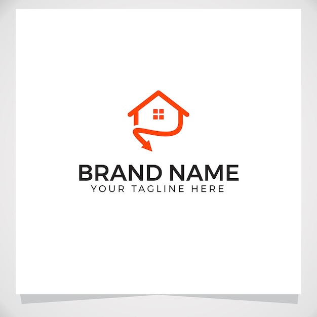 Real Estate Logo with arrow